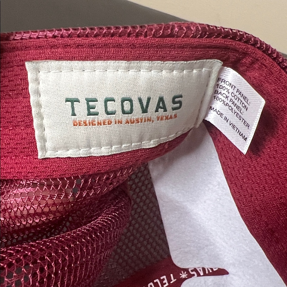 Tecovas | Burgundy “Giddy On Up” Trucker Hat - Picture 2 of 10